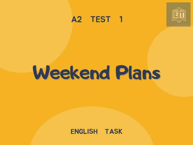 Weekend Plans