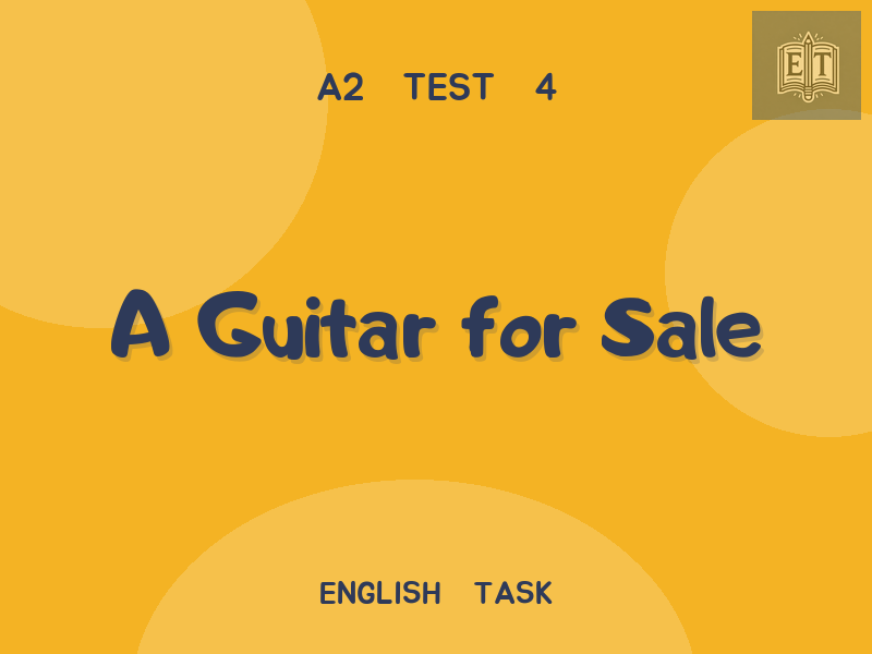 A Guitar for Sale