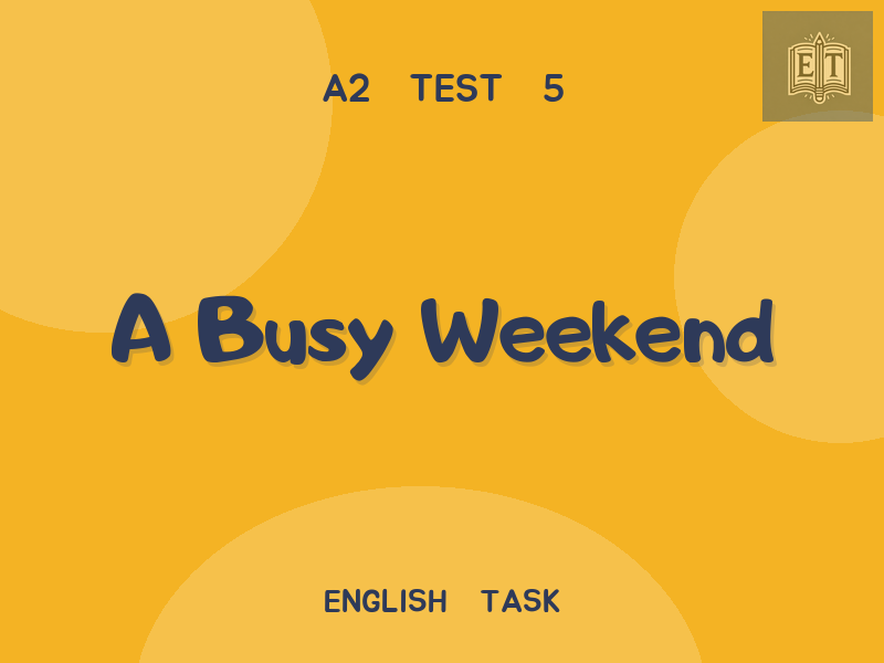 A Busy Weekend