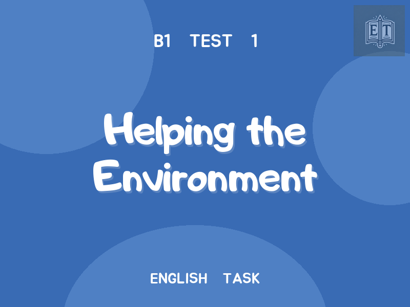 Helping the Environment