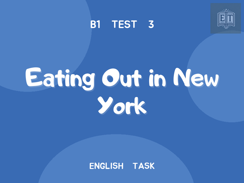 Eating Out in New York