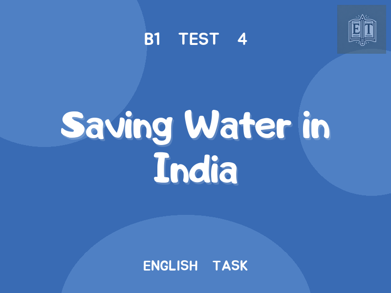 Saving Water in India