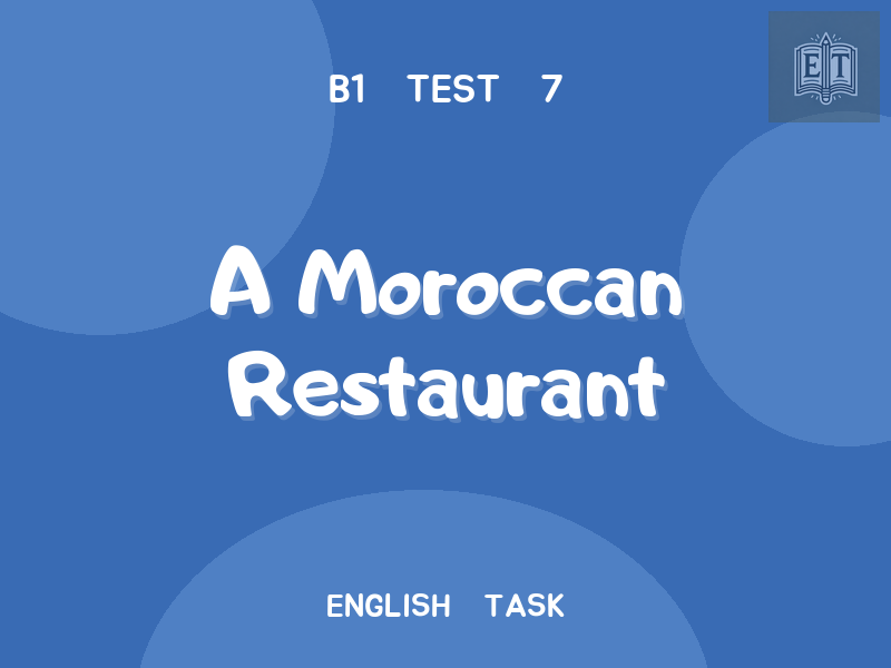 A Moroccan Restaurant