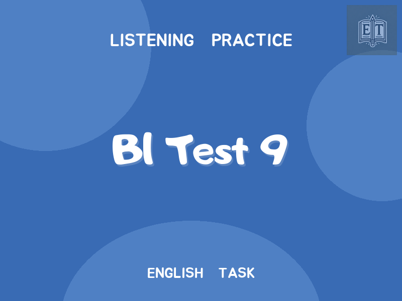 B1 Test 9