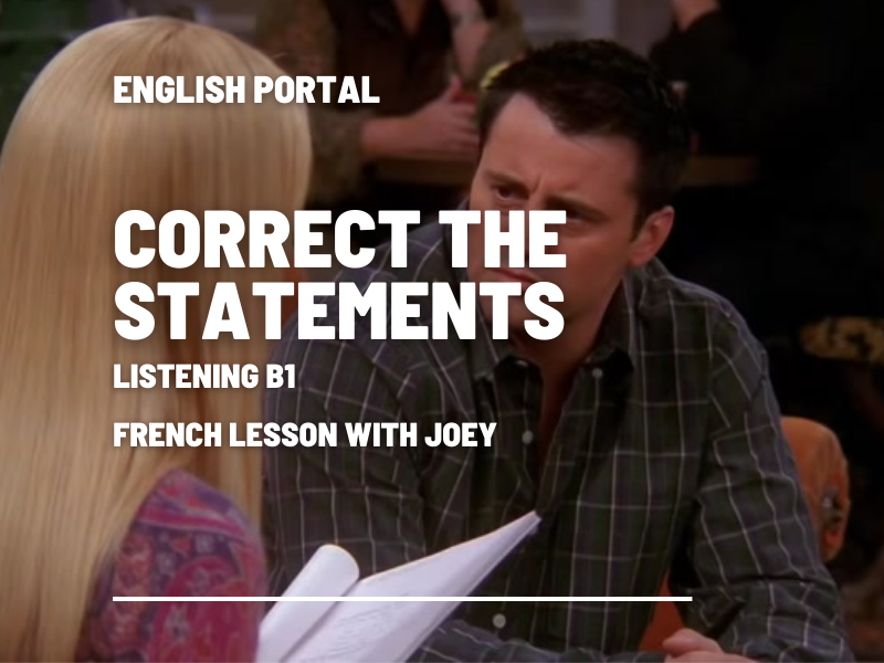 A French Lesson: Correct the Statements