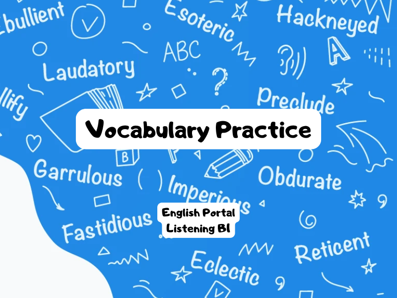 Homework: Vocabulary Practice