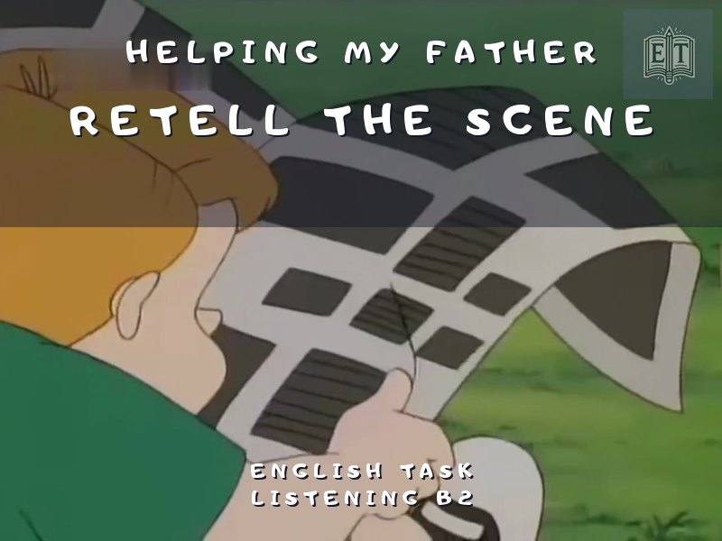 Retell the scene using the pictures and the phrases