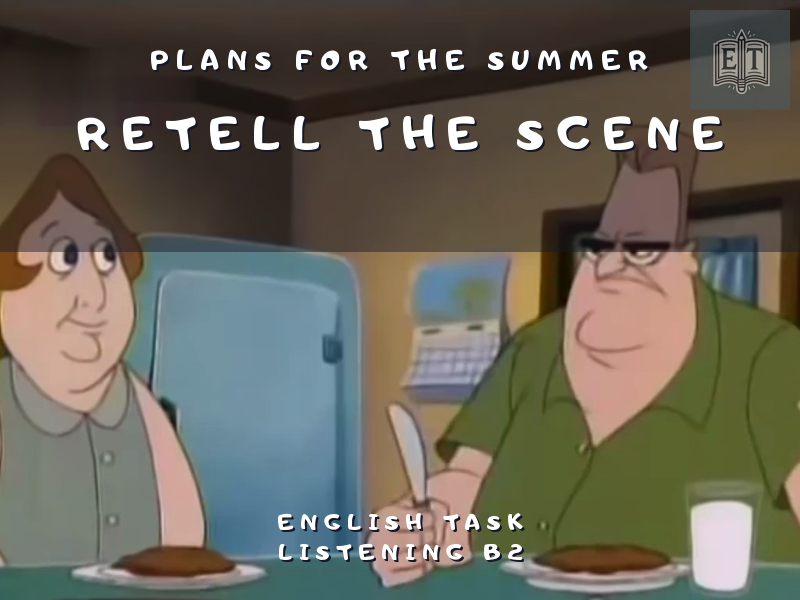 Retell the scene using the pictures and the phrases