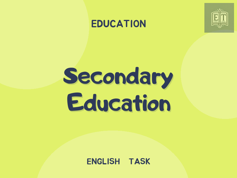 Secondary Education