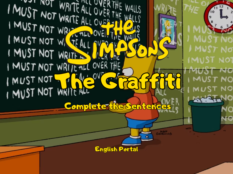 The Graffiti: Complete the Sentences