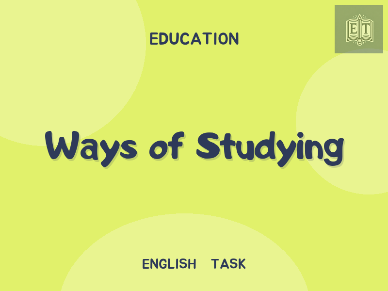 Ways of Studying