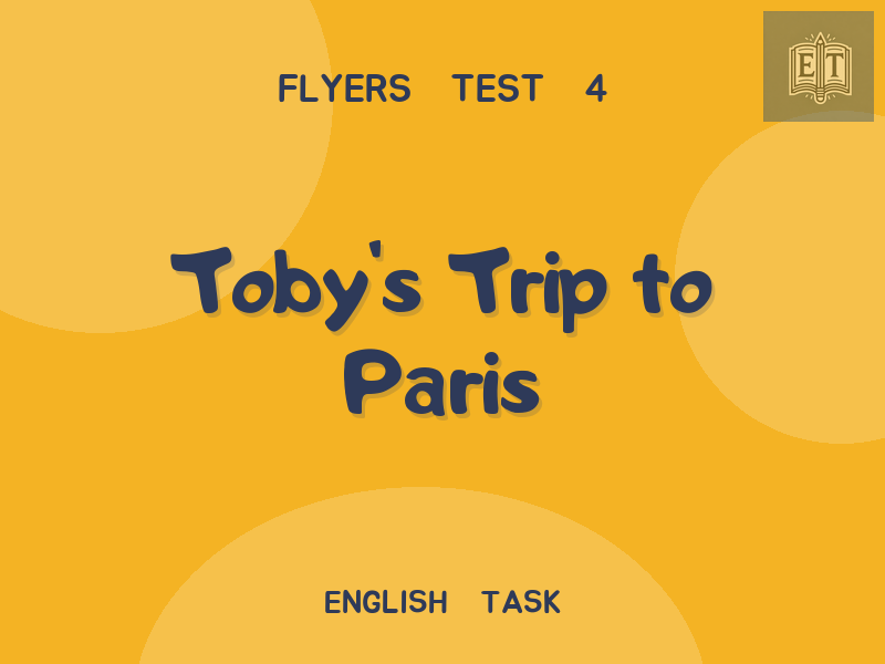 Toby’s Trip to Paris