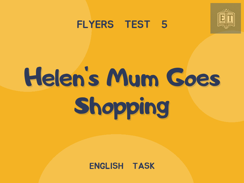 Helen’s Mum Goes Shopping