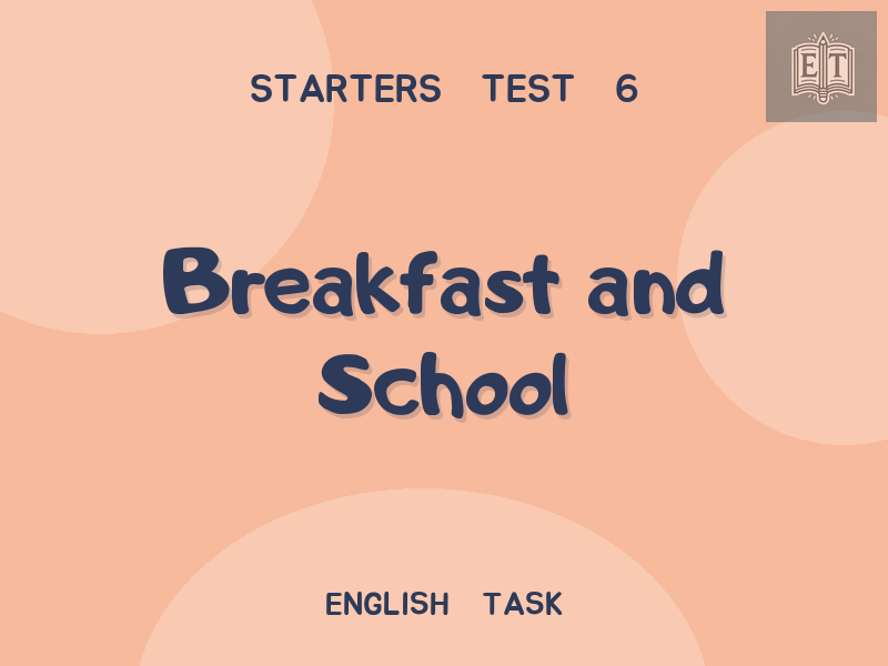 Breakfast and School