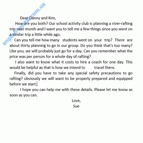 Download Sample Letter - Requesting Information