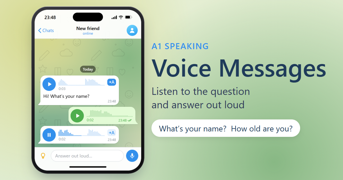 Voice Messages: Personal Questions