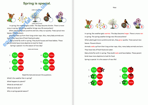 Download Spring is Special Worksheet