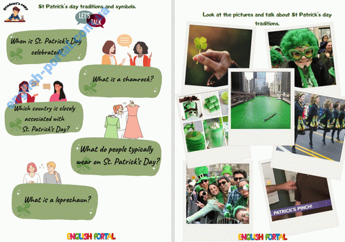 Download Saint Patrick's Day Traditions Lesson A2-B1 Teachers's Copy