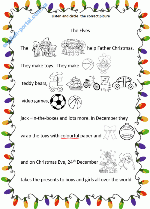 Download The Elves Worksheet
