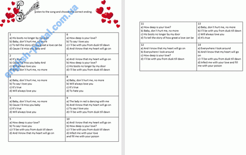 Download Valentine Day Song Quiz