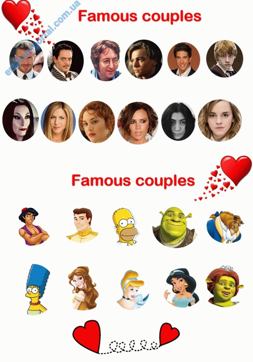 Download Famous Couples Worksheet