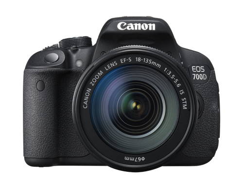 A digital SLR camera with a zoom lens
