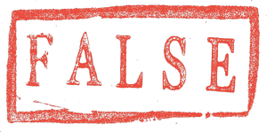 false