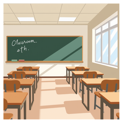at school