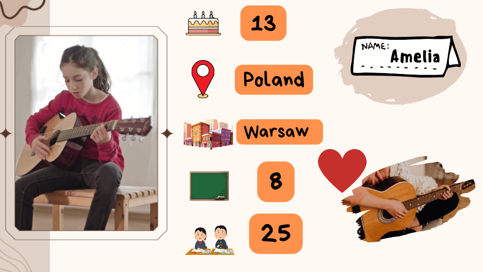 Amelia – profile card