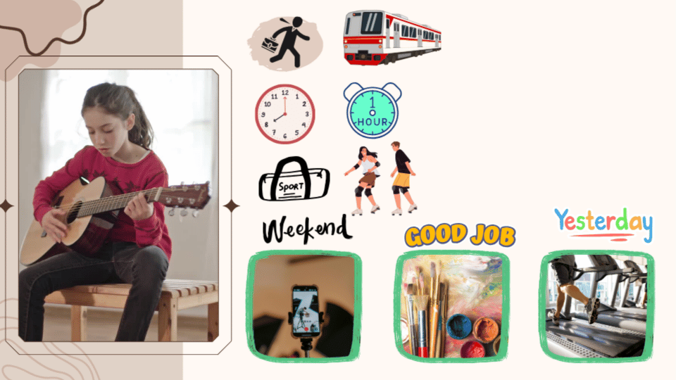 Amelia – daily routine card