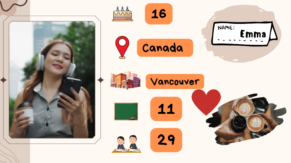 Emma – profile card