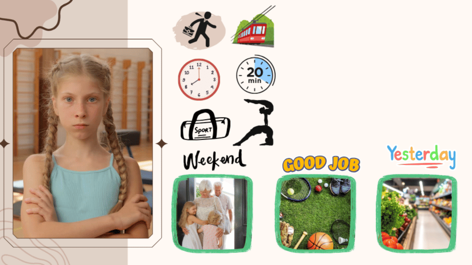 Lily – daily routine card