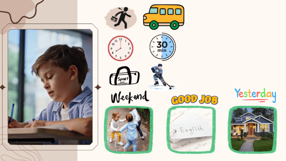 Lucas – daily routine card
