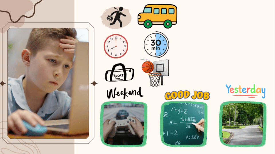 Oliver – daily routine card
