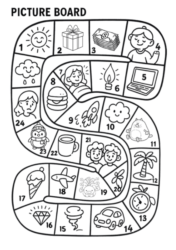Tag question speaking board game