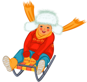 winter activity sledding