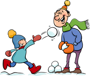 winter-snowball-fight