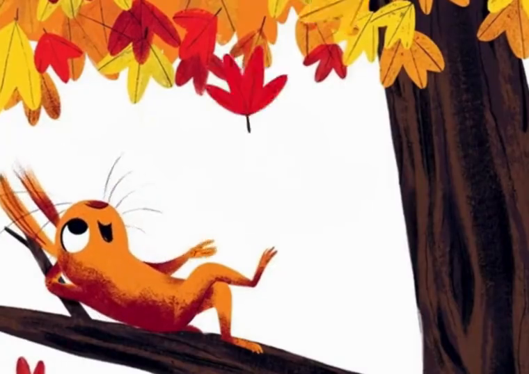 One autumn day, Squirrel ...
